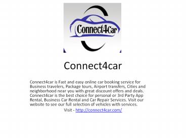 Connect4Car - Car Rental Services