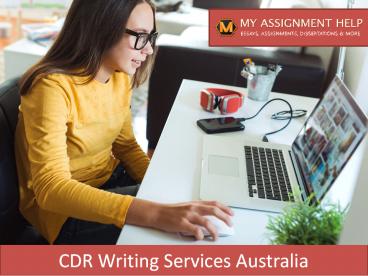 CDR Writing Online Services for Australian Engineers