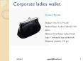 corporate ladies wallet PowerPoint PPT Presentation