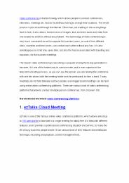 6 Video Conferencing Platforms Introduction