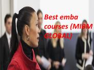 Best emba courses (MIBM GLOBAL)