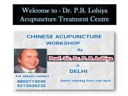 Best Acupuncture Therapy Services in Delhi
