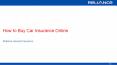 How to Buy Car Insurance Online-Reliance General Insurance