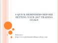 8 QUICK REMINDERS BEFORE SETTING YOUR 2017 TRADING GOALS PowerPoint PPT Presentation