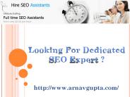 Dedicated SEO Expert