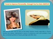 Trend to Improve Personality  through Fox Fur Hats-AMIFUR