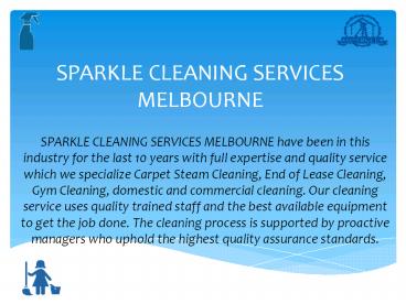 Commercial Cleaning - Sparkle Cleaning Services Melbourne