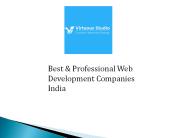 Best and Professional Web Development Companies India