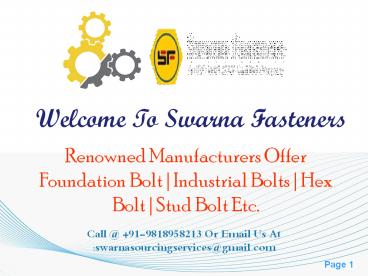 Plain Washers Manufacturers In Ludhiana