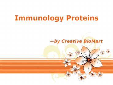 Immunology Proteins