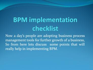 Opting BPM software | Business software suite