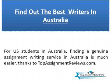 Find out the native PhD writers in Australia