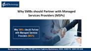 Why SMBs should Partner with Managed Services Providers (MSPs)