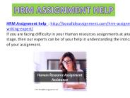 HRM Assignment help | Human resource assignment help