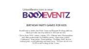 Birthday Party Games for kids