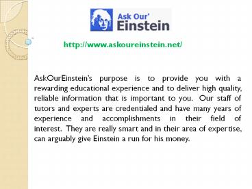 Find an Online Tutor