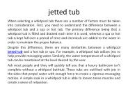 jetted tub