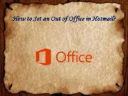 How to Set an Out of Office in Hotmail?