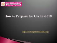 How to Prepare for GATE-2018
