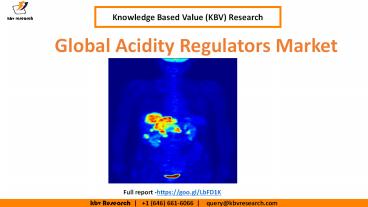 Global Acidity Regulators Market Share