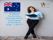 5 Main Australia Immigration Changes Effective July 1, 2017