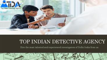 Best Detective Agency in Delhi-India