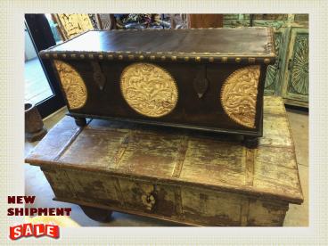 Antique Sideboard And Trunk{ British Colonial Interiors }