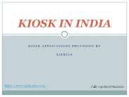 Kiosk In India