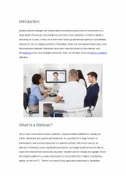 What Is a Webinar and Its Benefits