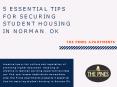5 Essential Tips For Securing Housing In Norman Ok PowerPoint PPT Presentation
