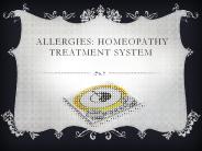 Allergies: Homeopathy Treatment System