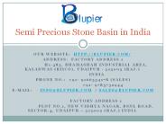 Semi Precious Stone Basin in India