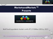 Bulk Food Ingredients Market
