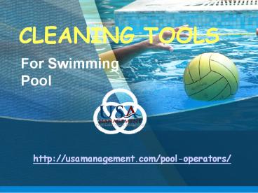 Cleaning Tools For Swimming Pool