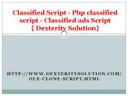 Classified Script - Php classified script - Classified ads Script