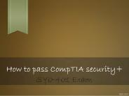 Free SY0-401 Practice Test Questions (PDF & Engine)