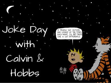 Joke Day with Calvin & Hobbes