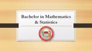 Bachelor in Mathematics & Statistics