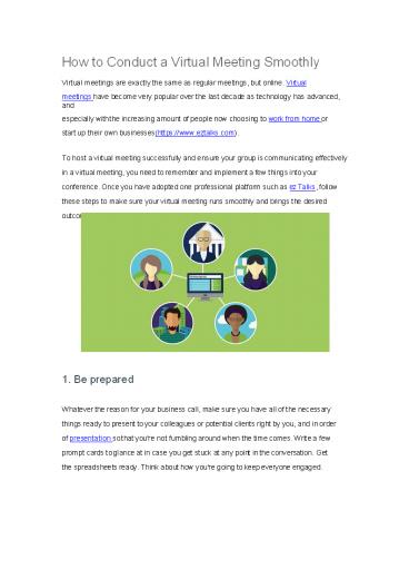 PPT – ezTalks-How to Conduct a Virtual Meeting Smoothly PowerPoint ...
