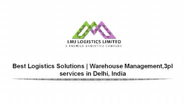 Contract Warehousing Management in India