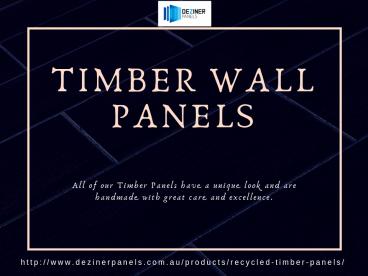 Timber Wall Panels