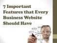 7 Important Features That Every Business Website Should have PowerPoint PPT Presentation