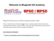 UPSE Coaching Classes in Pune