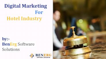 Digital Marketing for hotel Industry