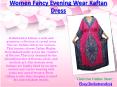 Women Fancy Evening Wear Kaftan Dress PowerPoint PPT Presentation