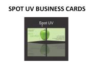 SPOT UV BUSINESS CARDS