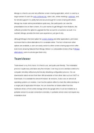 5 Mikogo Alternatives: Which One Is Better?