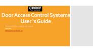Door access control systems user ‘s guide