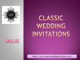 Classic Wedding Invitations PowerPoint PPT Presentation