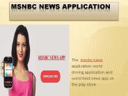 MSNBC NEWS APPLICATION